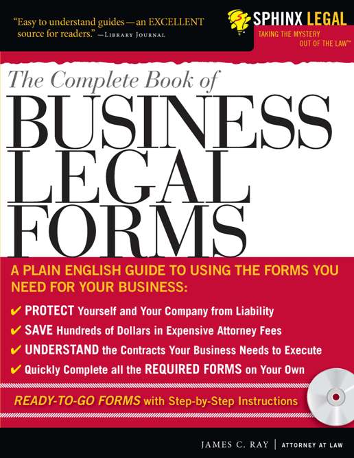 Title details for The Complete Book of Business Legal Forms by James C. Ray - Available